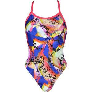 ARENA Women’s Palm Forest Challenge Back One Piece Fl(Origami Spray)