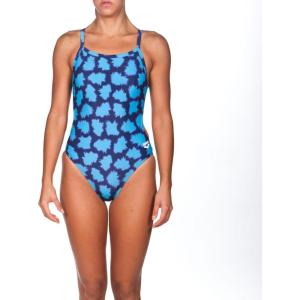 ARENA Women’s Palm Forest Challenge Back One Piece Fl(Pix Blue)