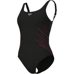 ARENA Women’s Shapewear Isa B-Cup Ladies Tummy Control Shaping Bathing Swimsuit(Black/Fairy Rose)