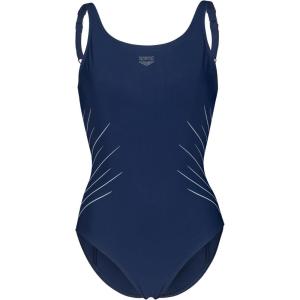 ARENA Women’s Shapewear Isa B-Cup Ladies Tummy Control Shaping Bathing Swimsuit(Navy/Ice)