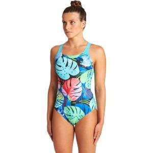ARENA Women’s Standard Print Swim Pro Back MaxLife One Piece Athletic Training Swimsuit(Tropics Martinica)