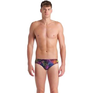 Arena Mens Arena Performance Men’s Energy Swim Brief Pool Training Sports Bathing Suit(Black Multi)