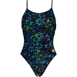 Arena Performance Tropic Women’s Swimsuit Lace Back One Piece MaxLife Training Bathing Suit(Botanic)