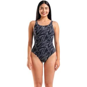 Arena Womens Shapewear Marisa U Back B-Cup Ladies Swimsuit Tummy Control Shaping Bathing Suit(Black Multi/Black)